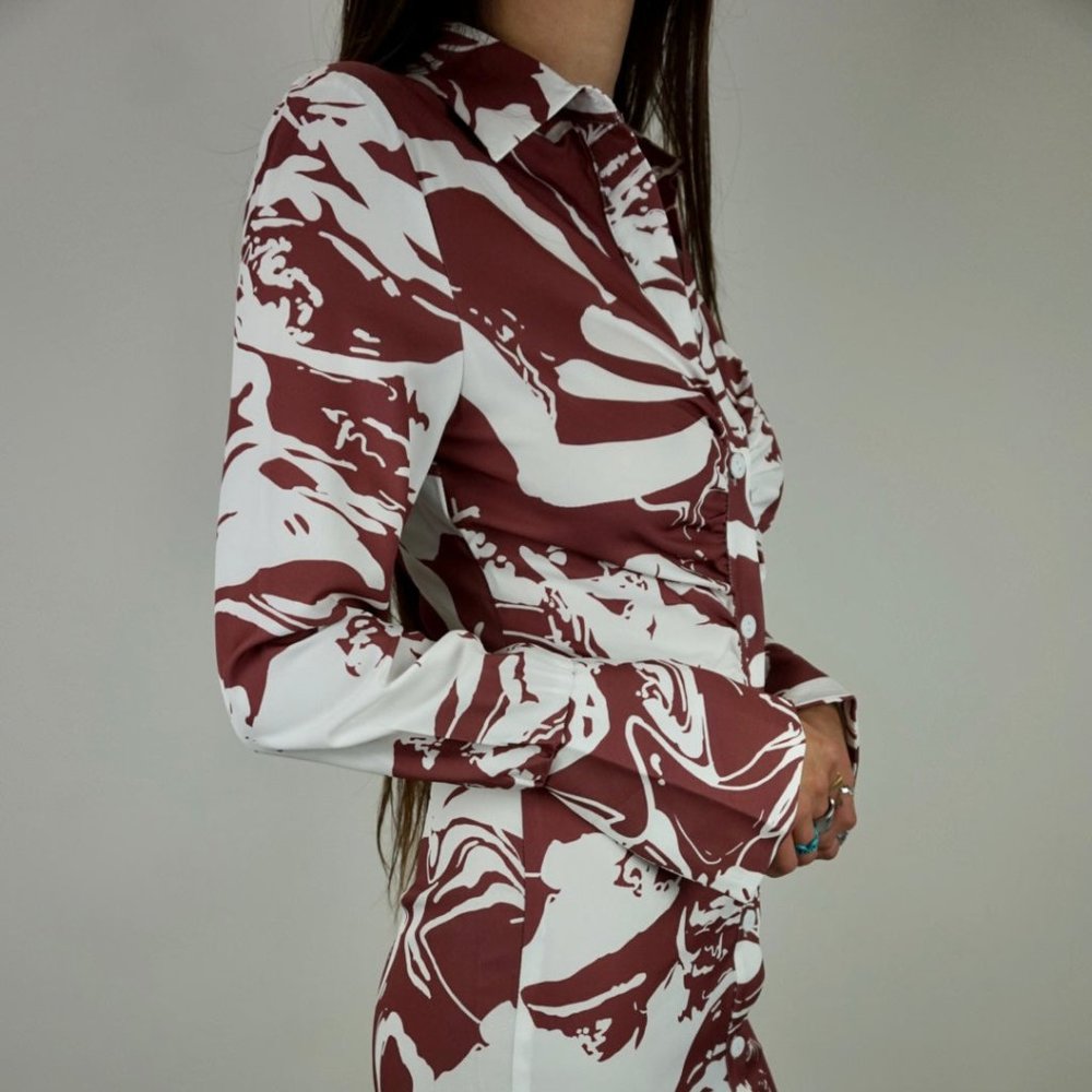 Abstract Midi Dress - Picture 4 of 8